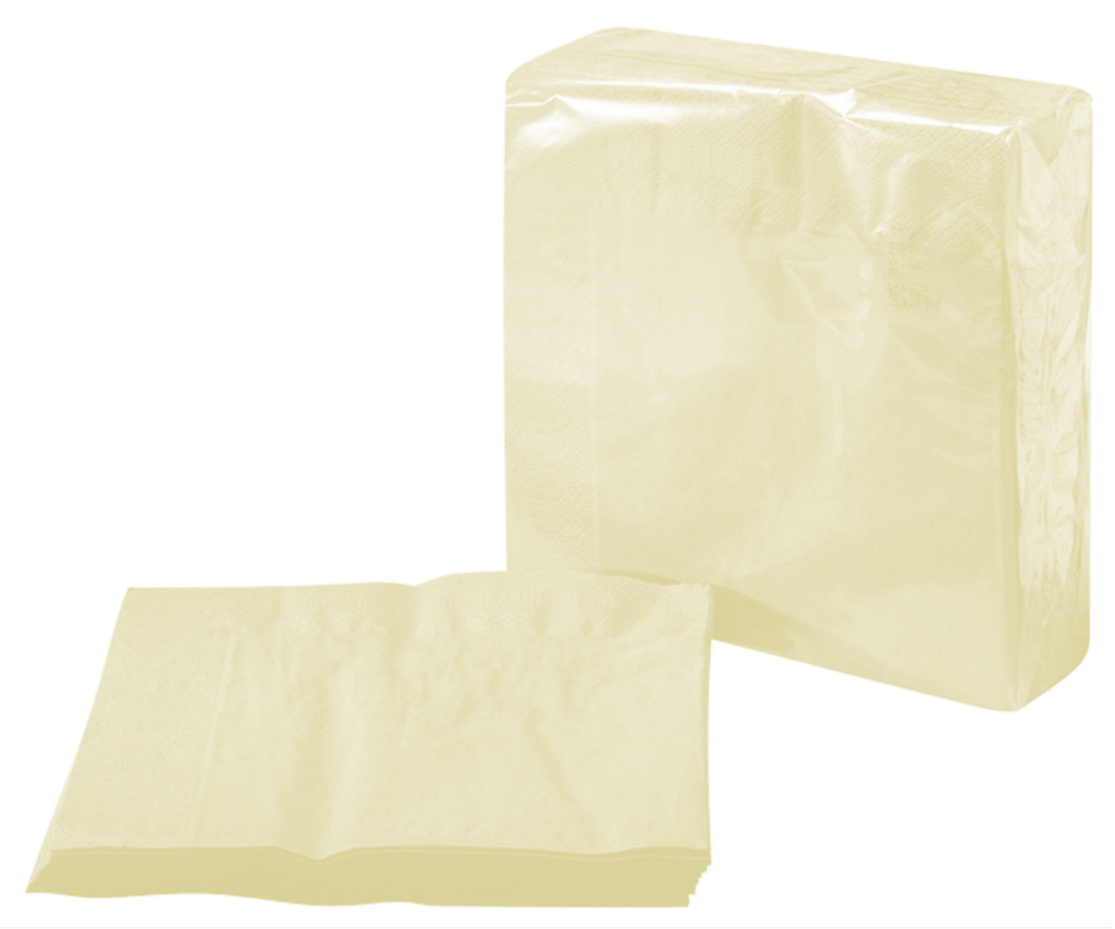 Servetten 2 Plooien 33x33cm IVOOR 100st