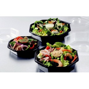 [CP20884PL] Bowls Octaview Zwart PS 443ml 405st