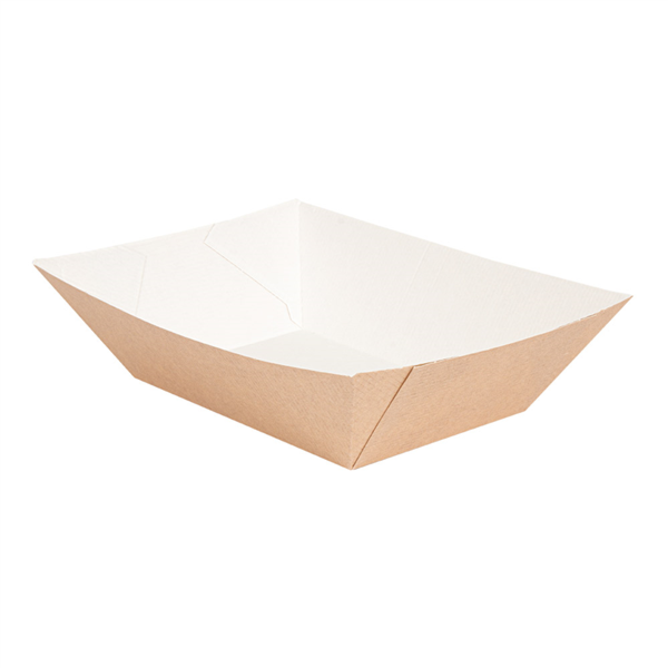 Barquette Carton Kraft 1200gr &quot;THEPACK&quot; 12x8x5,5cm 100pcs