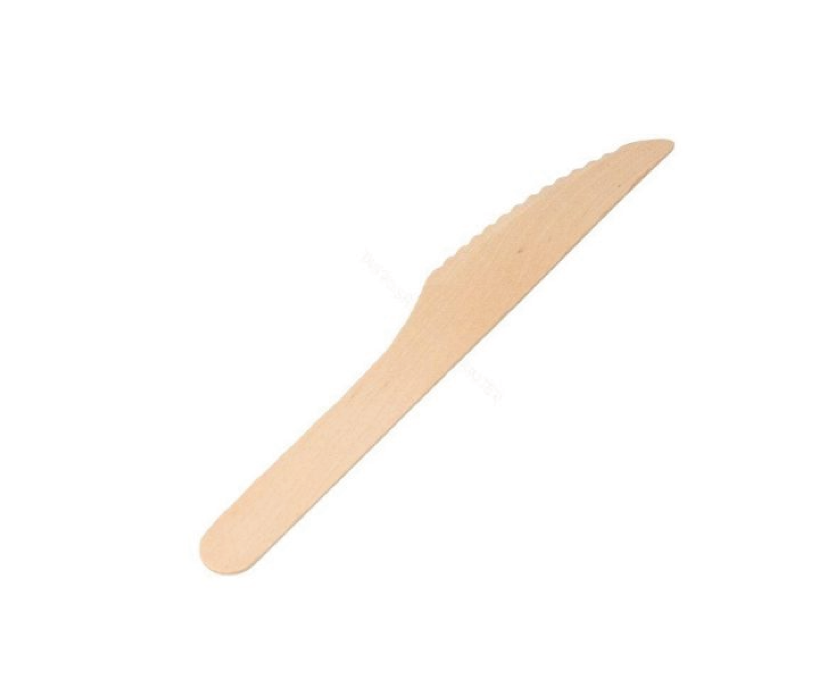 [CPC16BOIS] Couteau Bois Naturel 16cm 100pcs