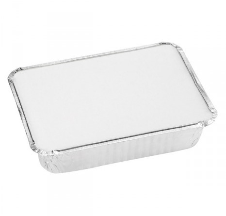 Deksel Karton/Aluminium voor Aluminiumbak 500cc 100st