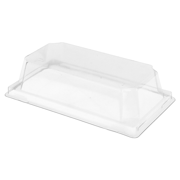 Deksel PET voor Gelamineerd Karton Kraft Bakje n°2 50st