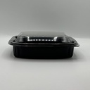 Deksels Doorzichtig voor Microgolfbakje Zwart 700ml 50st