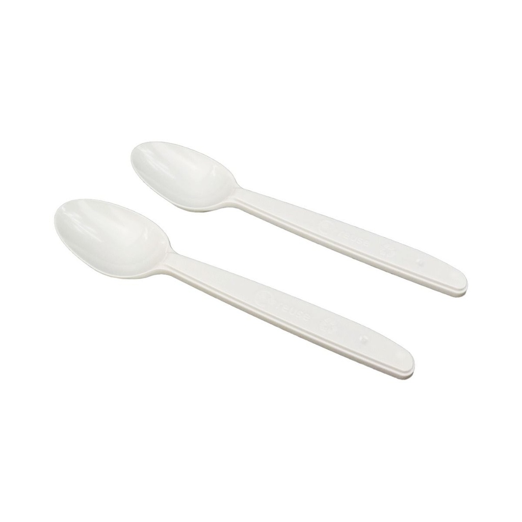 [CPCRR175PL] Cuillère RÉUTILISABLE 175mm Blanc 50pcs