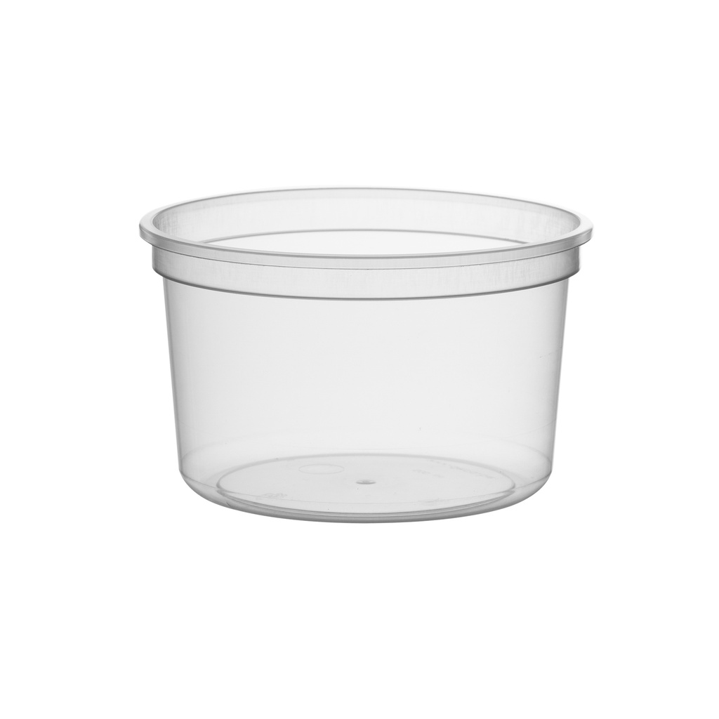 Potjes "DECA" Rond PP Doorzichtig 500cc 504st