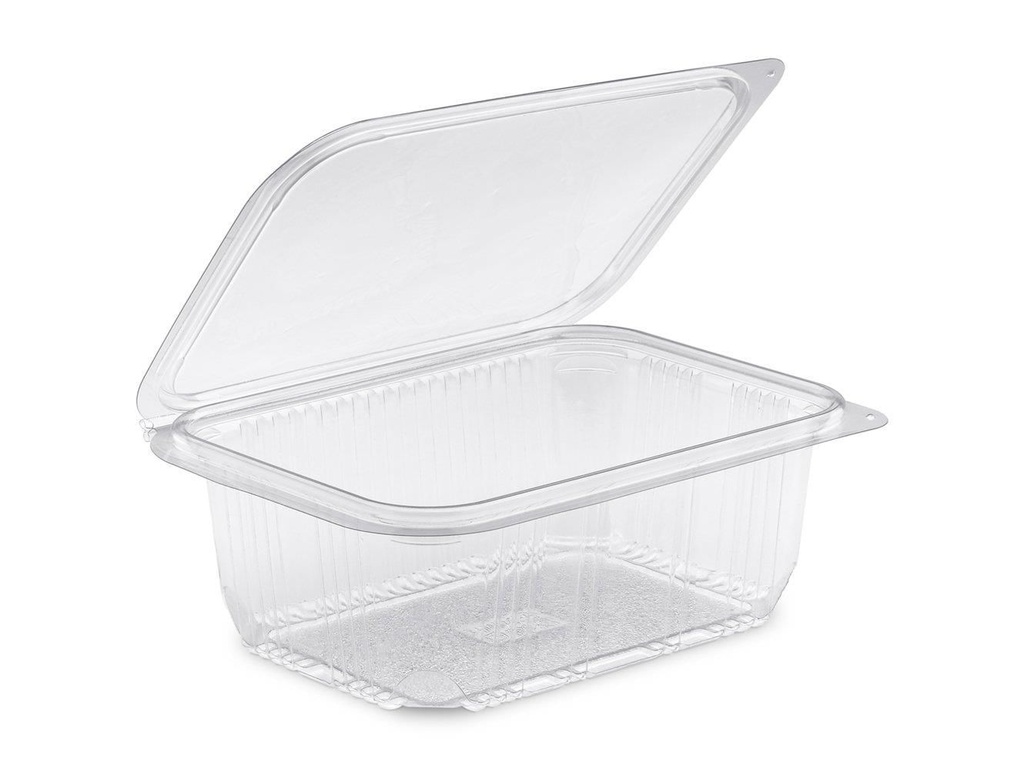 [CPFR1000PL] Barquette Fraîcheur 1000ml PET à couvercle charnière 100 pcs