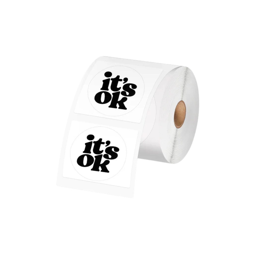 [CPETIROBLANC3] Etiquetten Wit Rond voor Thermische Printer Ø3cm 200st