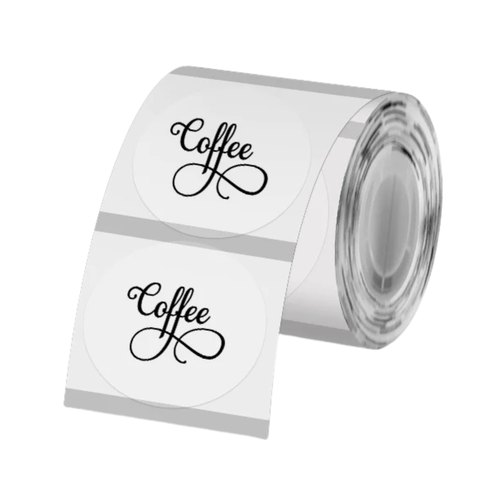 [CPETIROTRANSP5] Etiquettes Transparantes Imprimante Thermique Ø5cm 140pcs