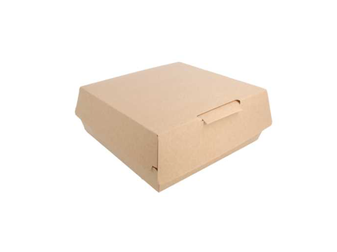 [23434] Boite kraft "LARGE LUNCH BOX" thepack 23,5x24x8,7cm 150pc