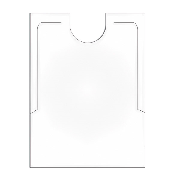 [51632] bavoirs blancs adulte 38,3x48cm CPE 500pc