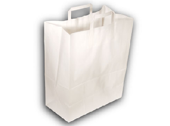 [CPSACBL2633PAP] Zakken Kraft Wit 26x14x33cm 350st