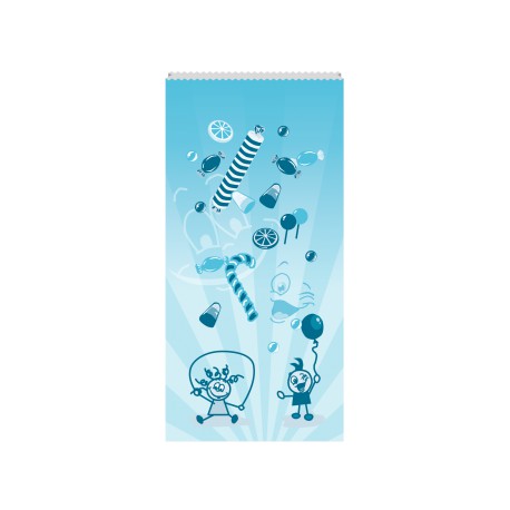 Sachets Bonbons "Enjoy" Bleu 300gr 1000pcs