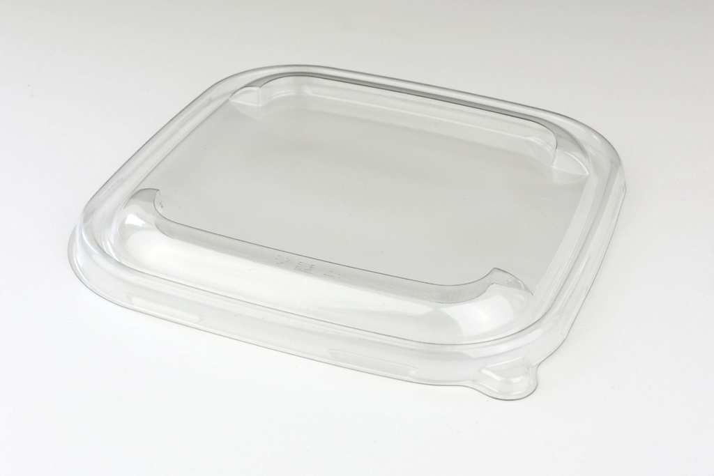 [CPSCECOSQPAP] Deksel Doorzichtig Eco Container Vierkant "Sabert" L 50st