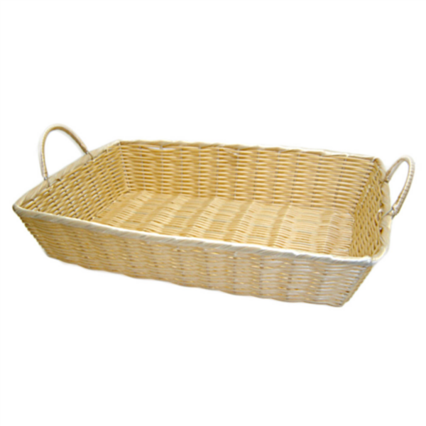 [CPPANORC48PP] Rechthoekige Rieten Mand PP 48x35x10 cm 1st