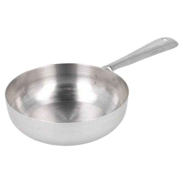 Mini poêle "ARTINOX" Ø11,5x3,5cm argenté inox 1pcs