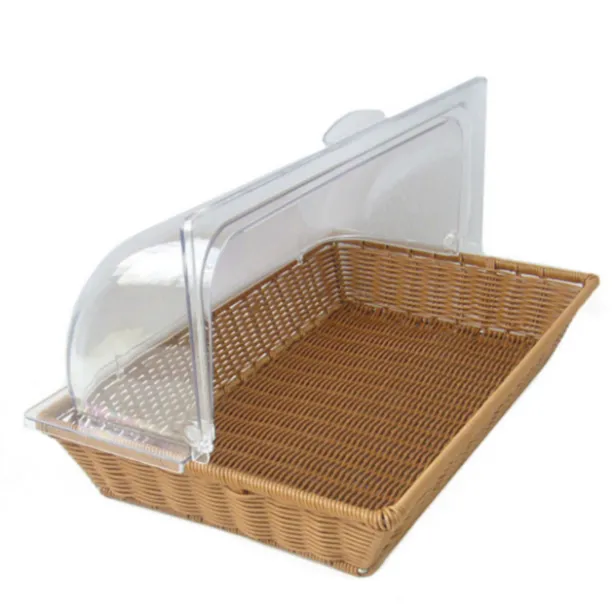 [CPPANC11PP] Rieten Mand met Koepel GN 1/1 PP Ø36x10cm 1st