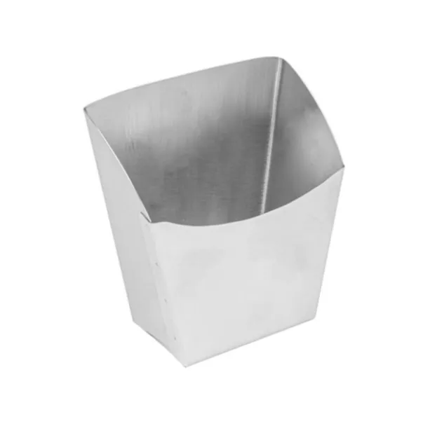 [CPBARQ12INOX] Frietbakje L „ARTINOX“ 12x6,6x14,2cm roestvrij staal 1st
