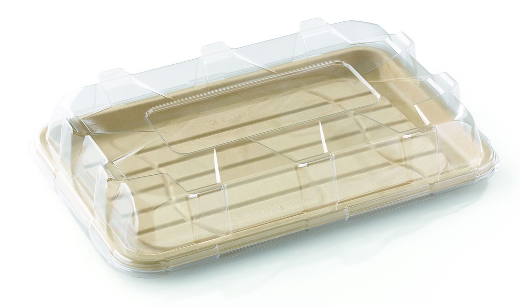 [CPSCPLECO35PAP] Deksel Doorzichtig voor Plateaus PULP Rechthoek 35 25st