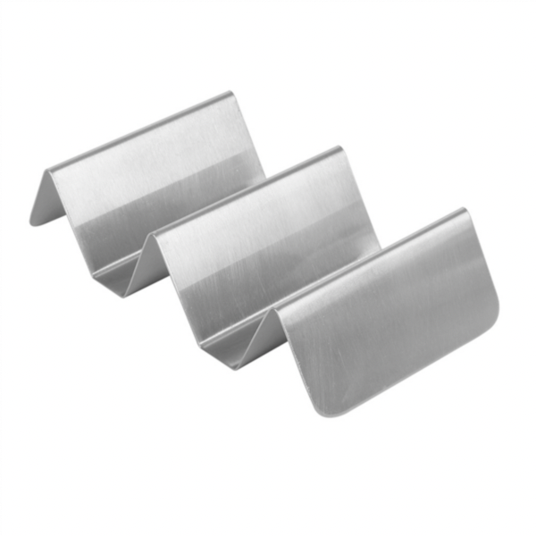 Rack 2/3 tacos "ARTINOX" 16,5x8x3,5cm Argenté Inox 1pcs