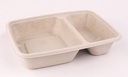 Eco Container Bagasse 2 Compartimenten 250/550ml 75st