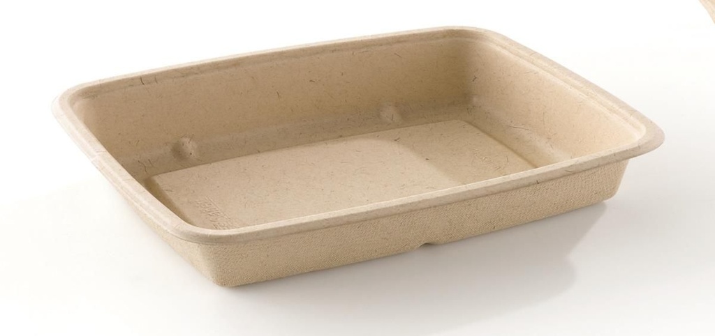 [CPSECO600PAP] Eco Container Bagasse Rechthoek 600ml 75st