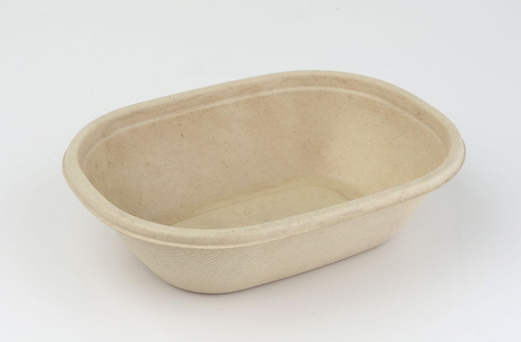 Eco Container Bagasse Ovaal 770ml 19x14x6cm 50st