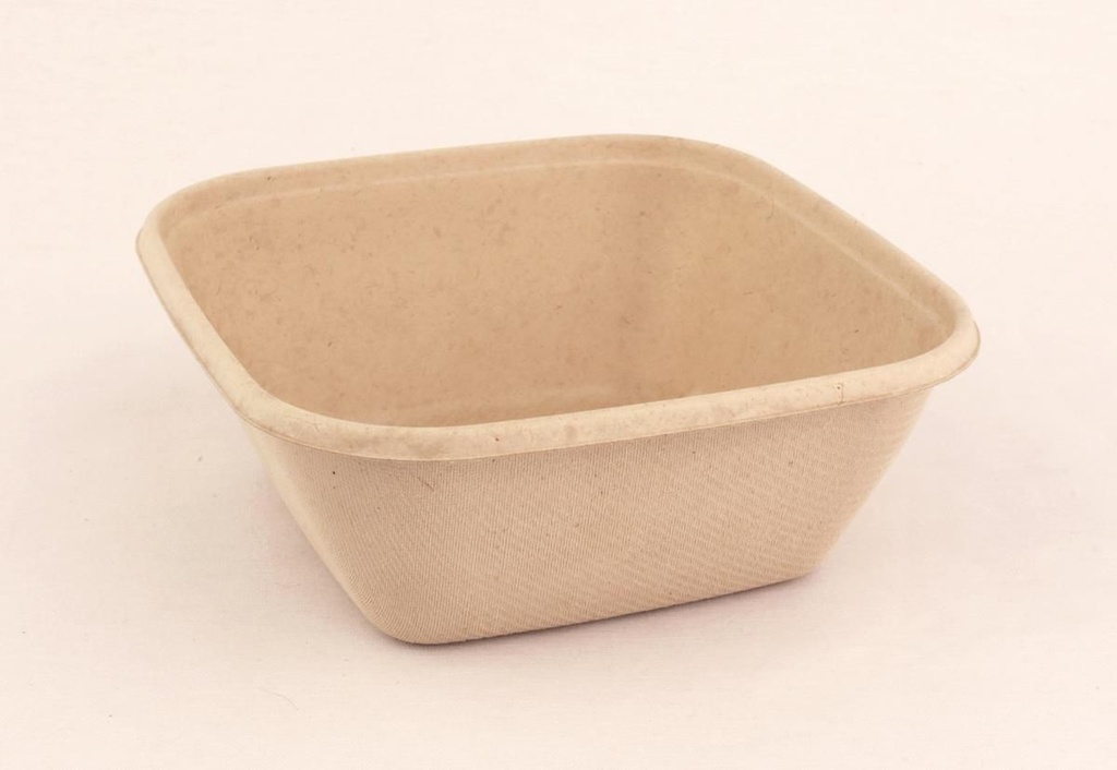 [CPSECOSQL10PAP] Eco Container Bagasse Vierkant L 1000ml 50st