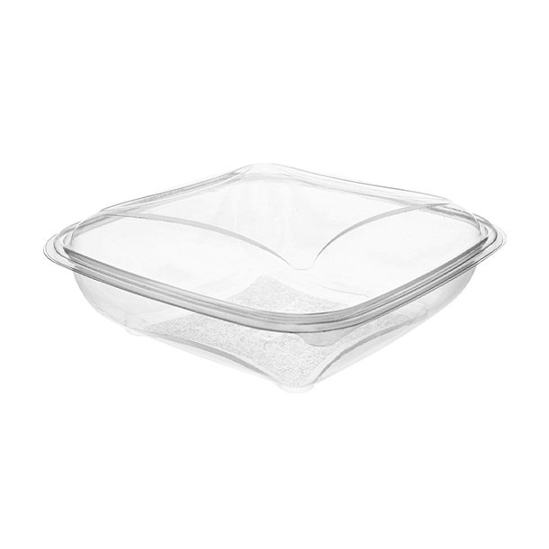 Saladier Carré Cristal 1000ml + Couvercle 70pcs