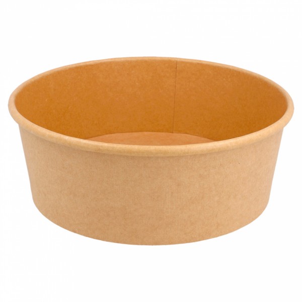 Saladier / Bowl Carton Brun Ø184mm 1300ml 50pcs