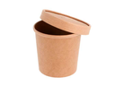 [CPSOUP12KPAP] Pots Soupe Carton Kraft Micro-ondable 350ml 50pcs