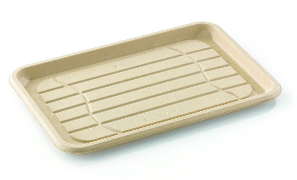 Plateaux PULP rectangle 35x24x2cm 25pcs