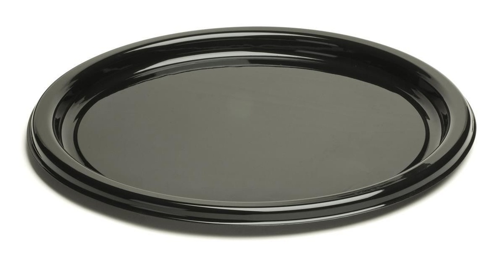 Plateau Rond Noir "Sabert" 40cm 10pcs