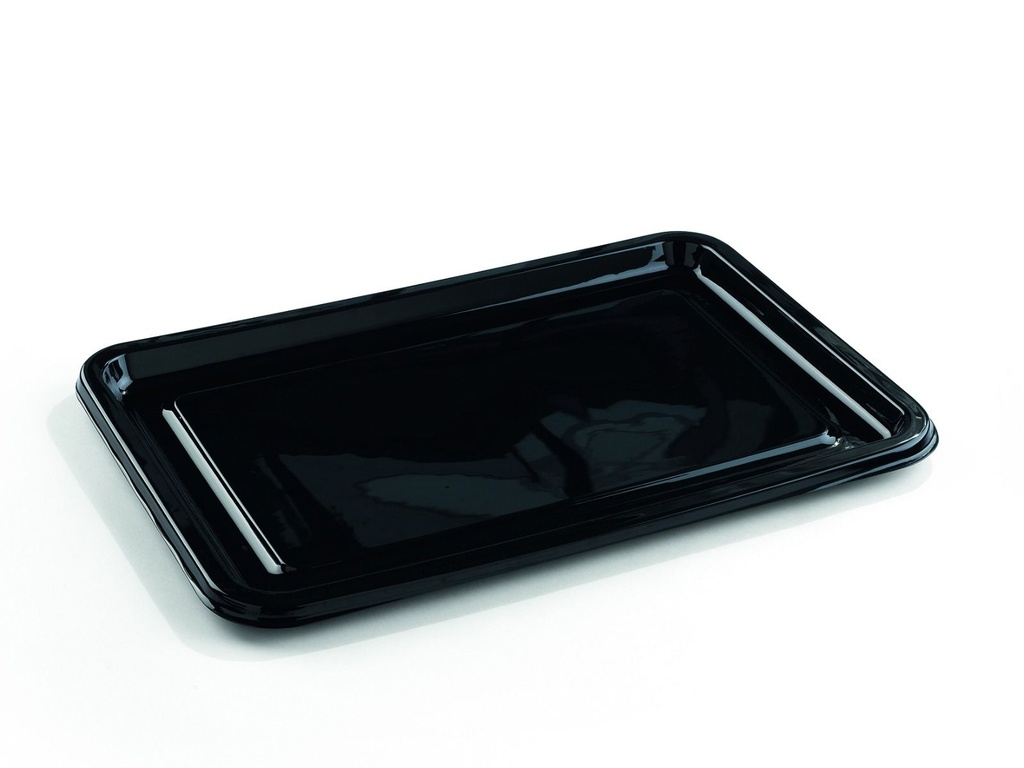 Plateaux Noir "Sabert" rectangle 55x37cm 10pcs