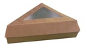 Triangle Tarte Brun avec Couvercle 75pcs