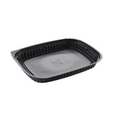 Barquette Ovale Noir 550ml &quot;VISTOPACK&quot; 125pcs