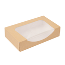 Sushibox met Venster Kraft XL "THEPACK" 20x12x4cm 50st