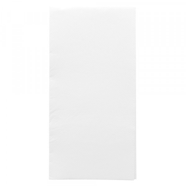 Serviette Double Point 40x40cm 1/8 BLANC Écolabel 50pcs