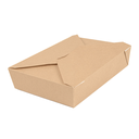 Boite Américaine Kraft "THEPACK" 1470ml 19,6x14x4,5cm 50pcs