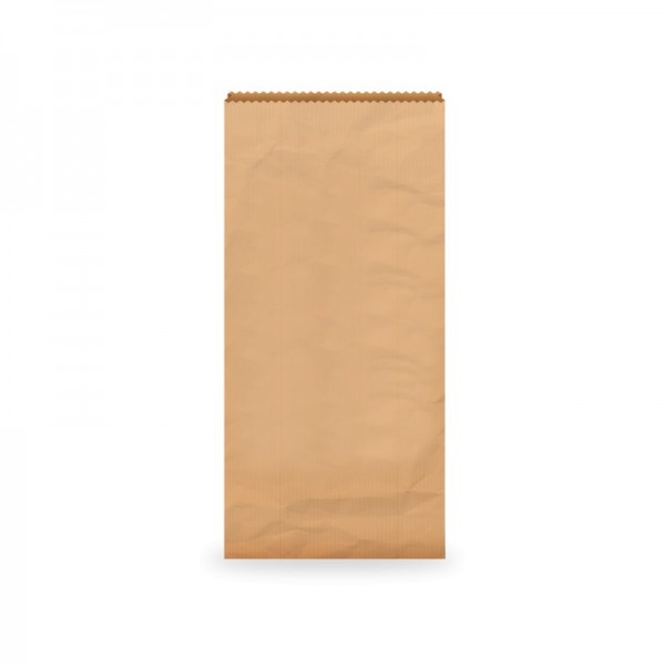 [CP6PBRPAP] 6P Zakjes Kraft Bruin 17x34cm 1000st