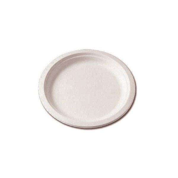 Assiette &quot;BIO&quot; Blanc Rond Ø23cm 50pcs