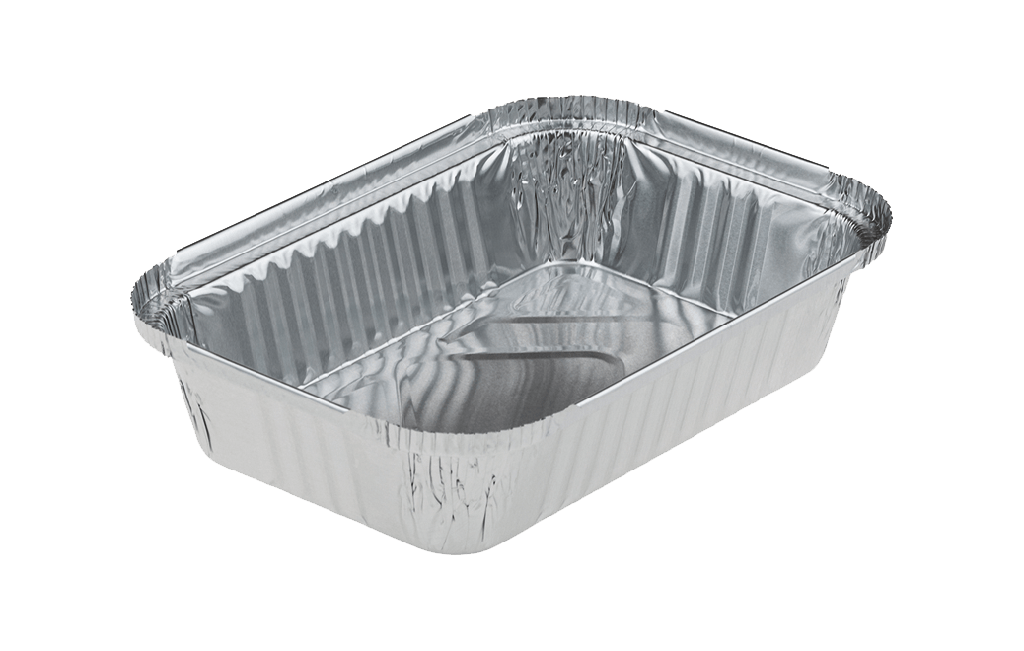 Barquette Alu 800cc 190x125x48mm 100pcs