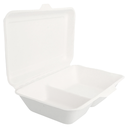 Lunch Box blanc PULP 2 Compartiments 1000ml 50pcs
