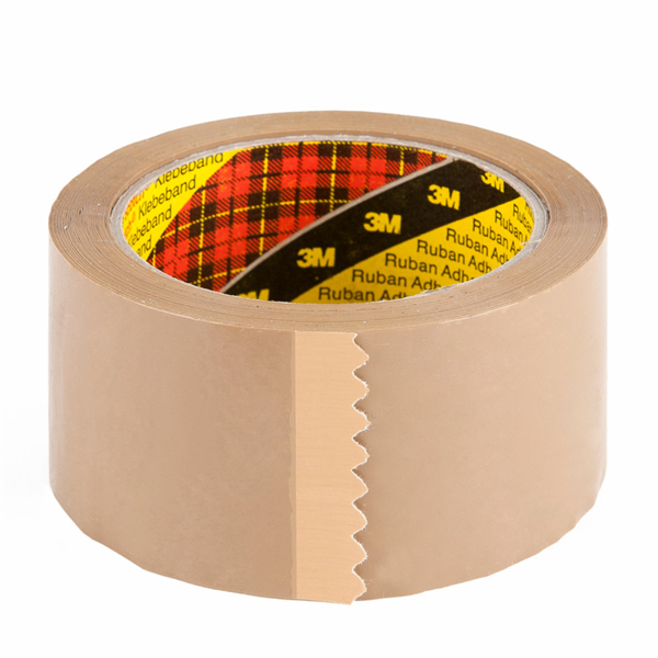 Rouleau Ruban Adhésif Brun PP 66mx50mm 6pcs