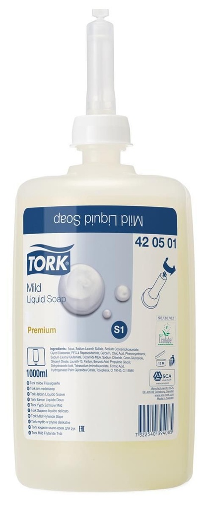 Savon Mains Liquide Recharge "Tork" 1000ml 1pc