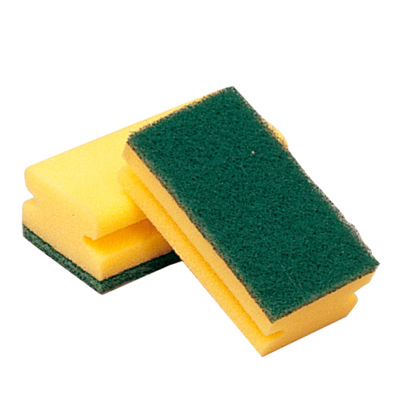 Éponges Double Face 15x8x4,5cm Jaune 12pcs