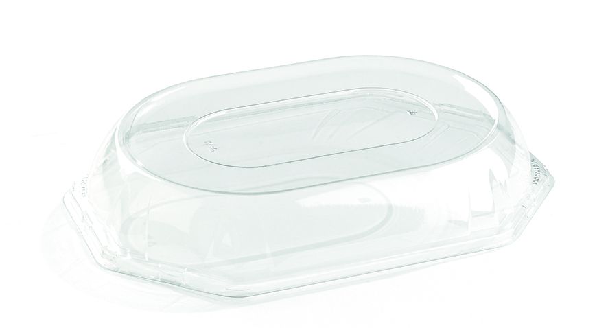 [CPCPLN35PL] couvercles Plateaux noir octogonal 35cm 10pc