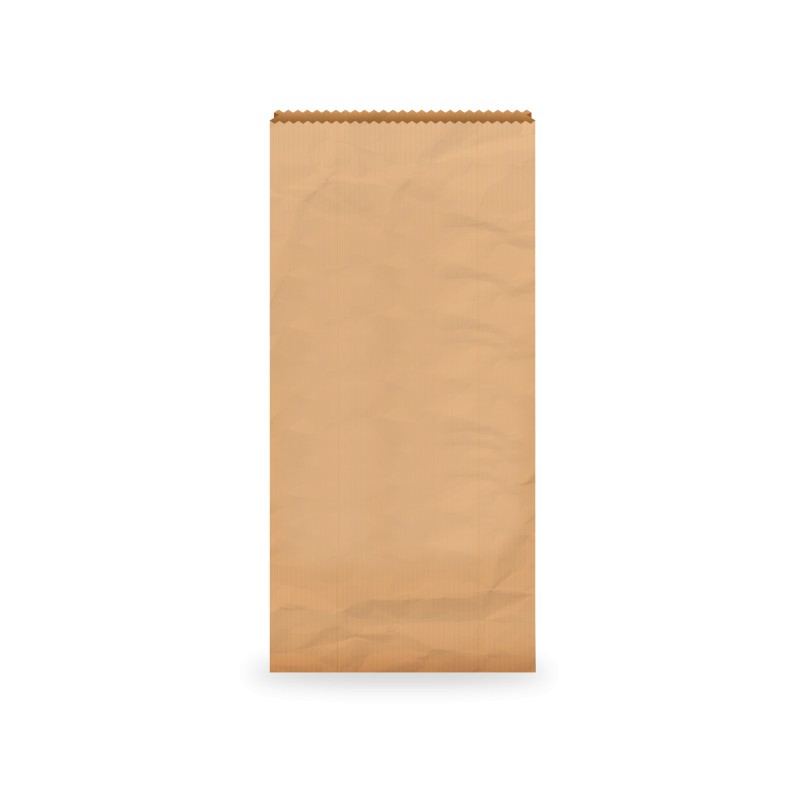 [CP12PBRPAP] 12P Zakjes Kraft Bruin 19x40cm 1000st