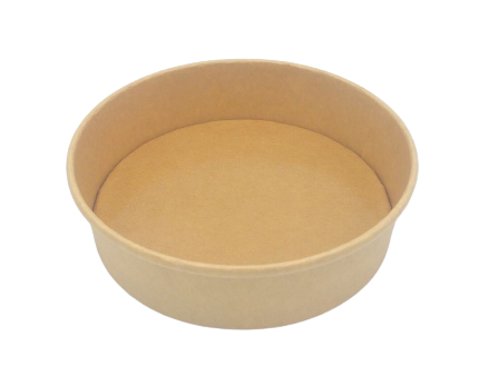 Saladier / Bowl Carton Brun Ø184mm 900ml 50pcs