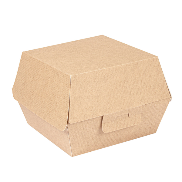 Boite Burger Kraft L+ "THEPACK" 14,4x13,6x9,2cm 50pcs