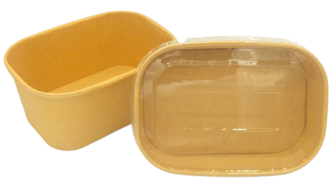 Lunch Box Ovale 17,3x12x4cm Kraft 500ml 50pcs